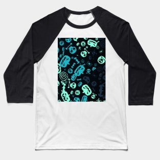 Halloween Pattern Art Design 3 Baseball T-Shirt